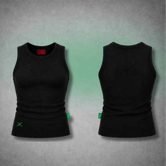 HOL Forest Green Ribbed Muscle Tee