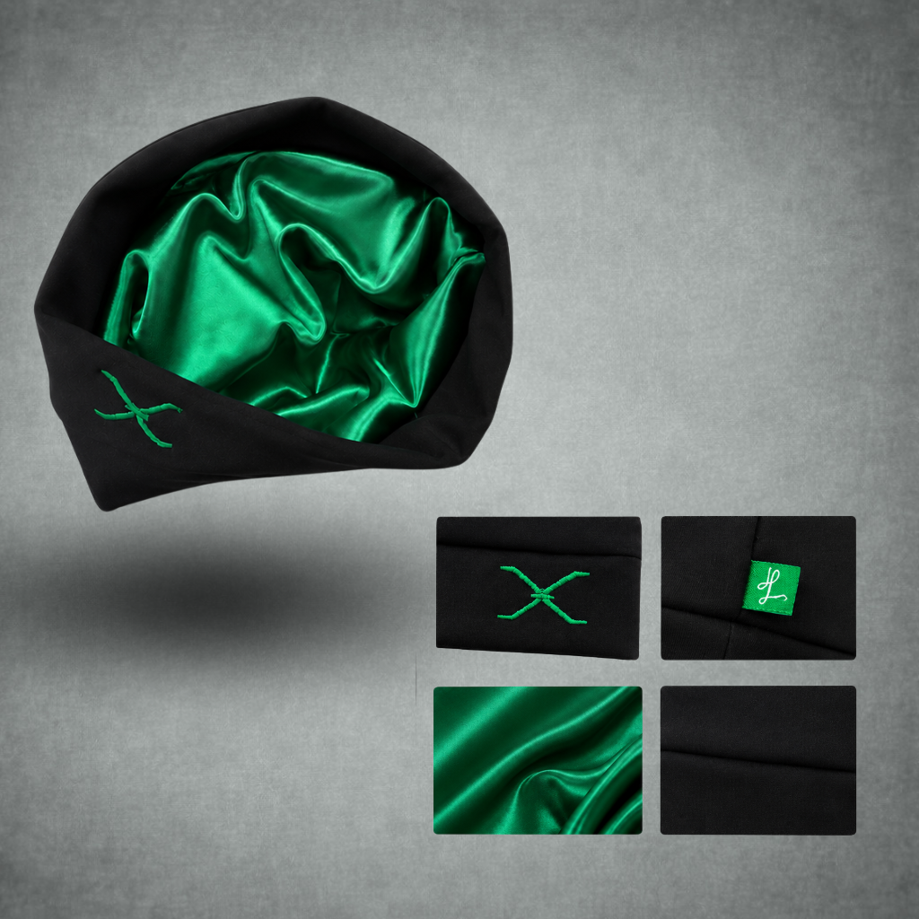 HOL Forest Green Satin Lined Cap