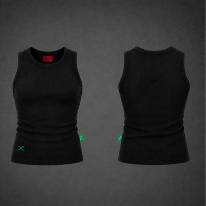 HOL Forest Green Ribbed Muscle Tee