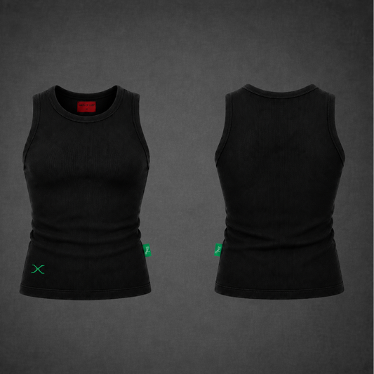 HOL Forest Green Ribbed Muscle Tee